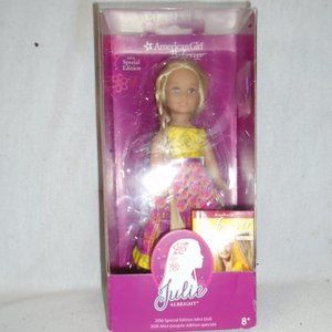 AMERICAN GIRL 6.5" MINI DOLL JULIE ALBRIGHT 2016 SPECIAL EDITION NEW Maxi Dress